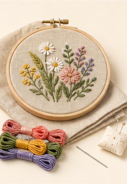 Botanical Embroidery Kit